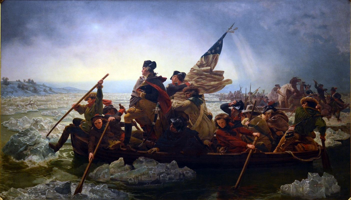 760B Washington Crossing the Delaware - Emanuel Leutze 1851- American Wing New York Metropolitan Museum of Art